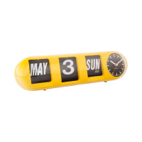 Nástenné hodiny Tube Flip Karlsson KA6032YE, 14cm